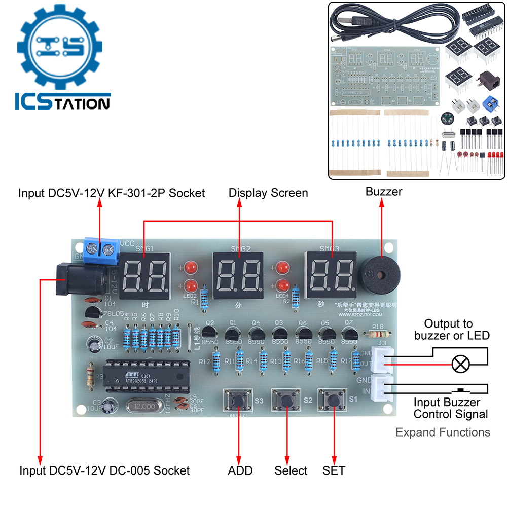 Diy Electronics Learning Kit - لتقوم بها بنفسك عدة إلكترونية 6Bit