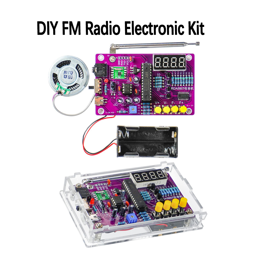 Diy Electronics Project Kit - طقم راديو FM إلكتروني للتركيب الذاتي