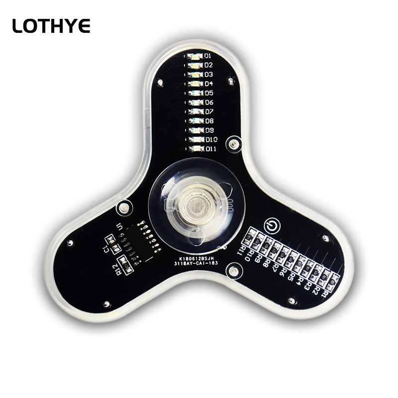 Diy Electronics Project Kit - LED تململ سبينر تصنيع المتكلم جو
