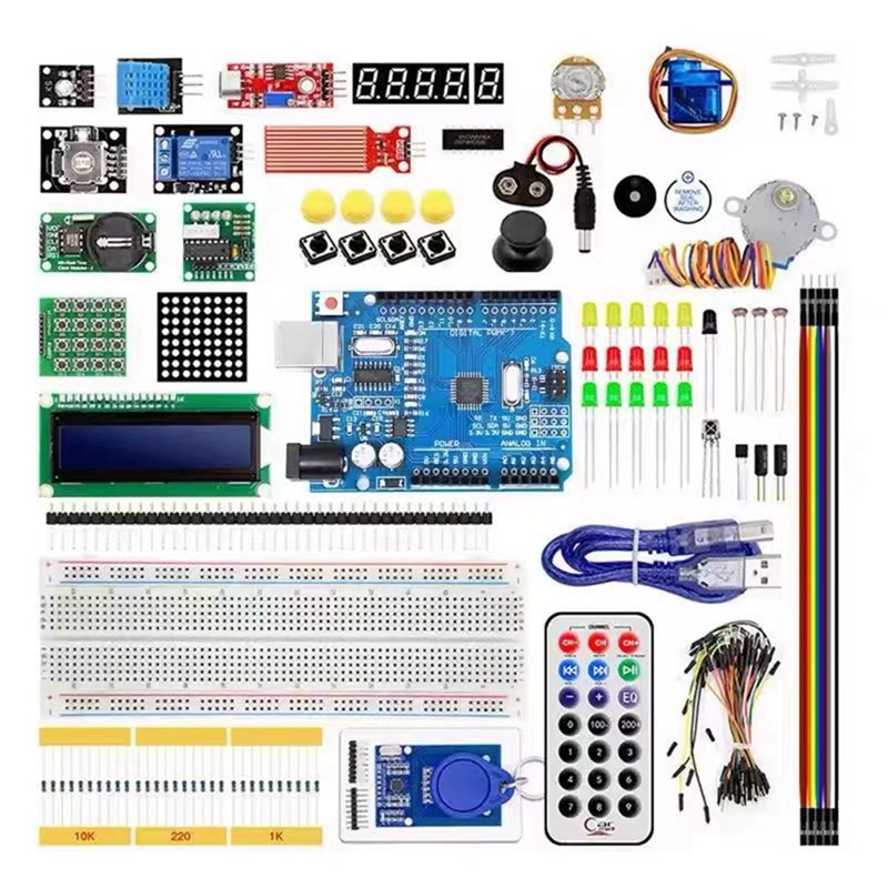 مجموعة أدوات ABDE-RFID للمبتدئ - مراجعة Diy Electronics Learning Kit وسعره